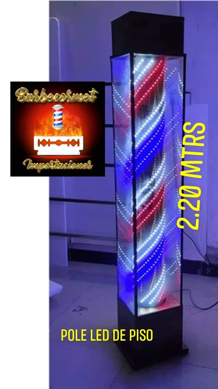 POLE LED DE PISO CON PROTECTOR DE VIDRIO
