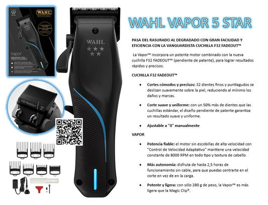 MAQUINA DE CORTE WAHL VAPOR 5 STAR